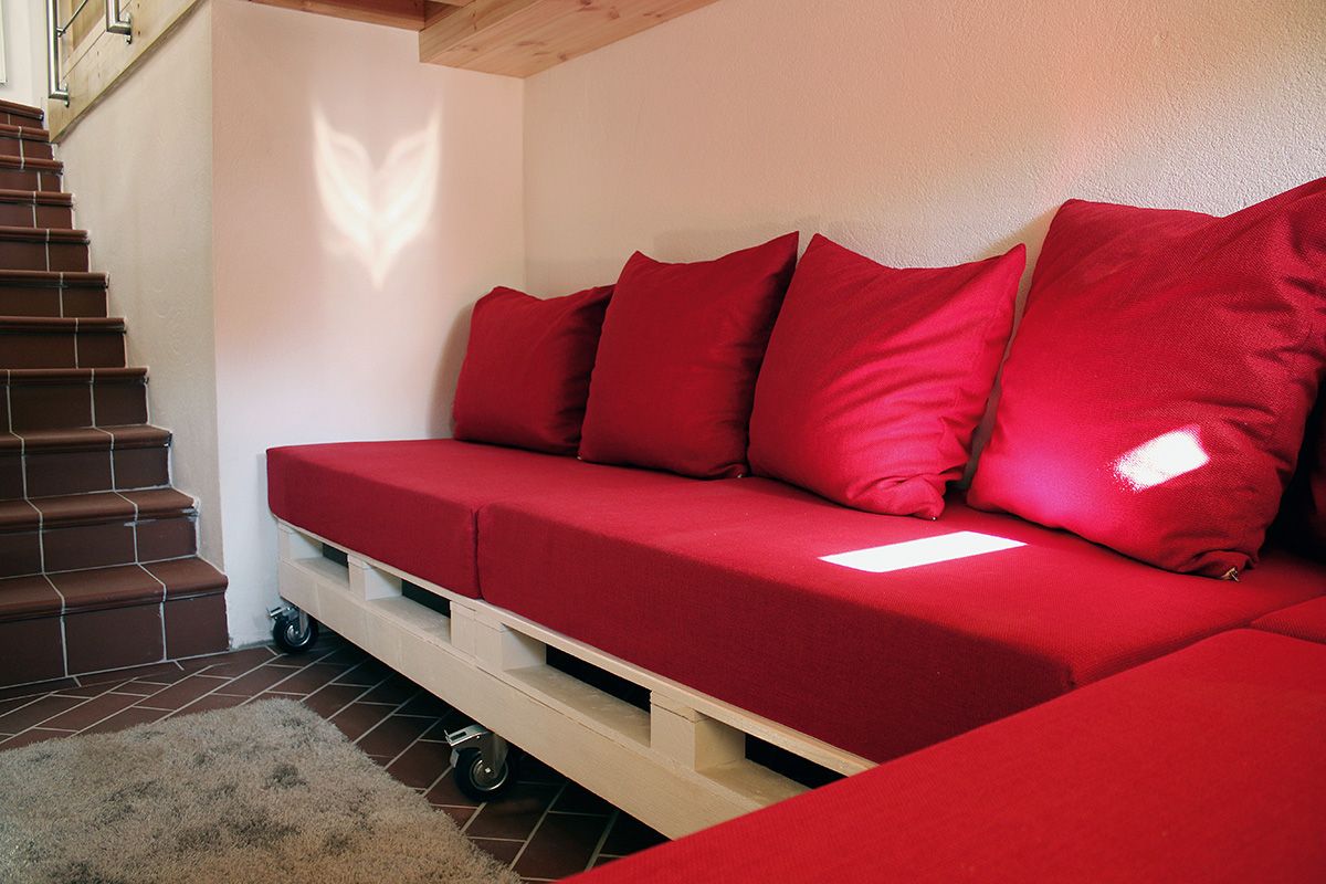 Ferienhaus Schlossblick - ChillOut Zone im Kellerbereich